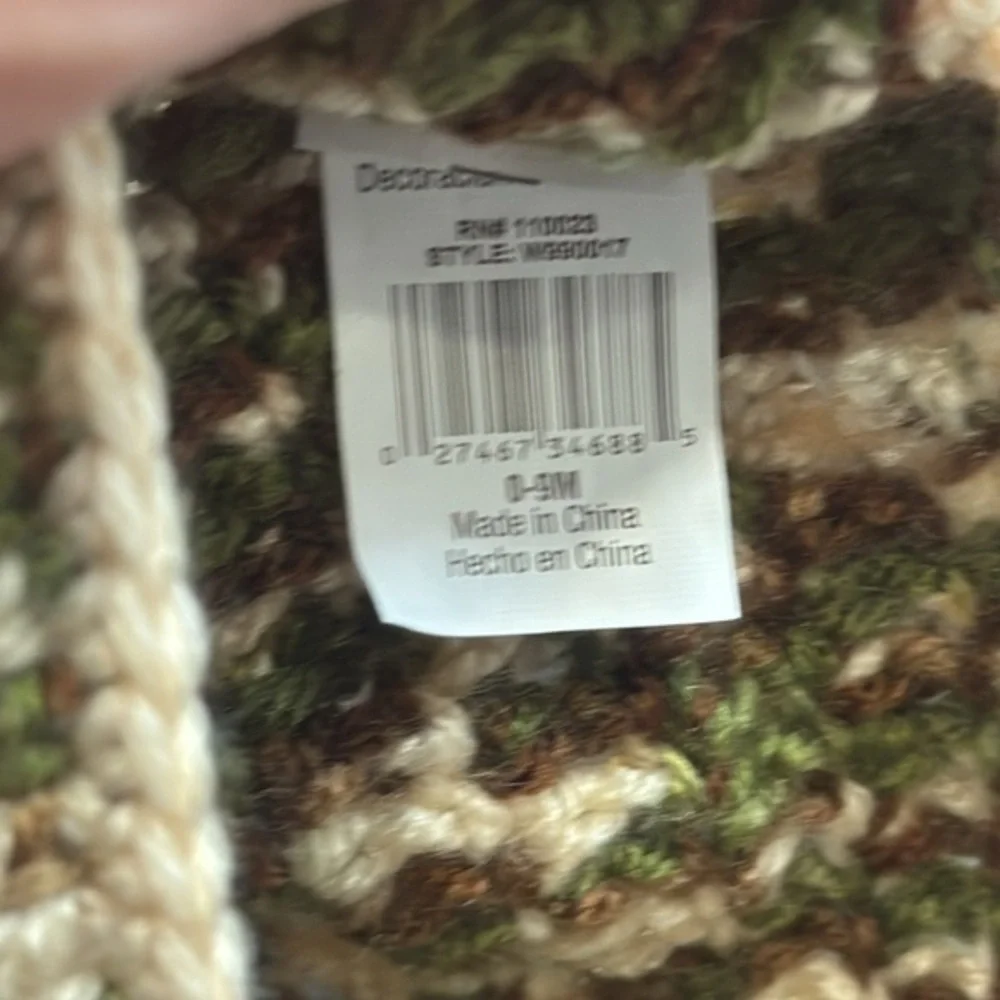 Camouflage deer antler hunting‎ Croche baby hat